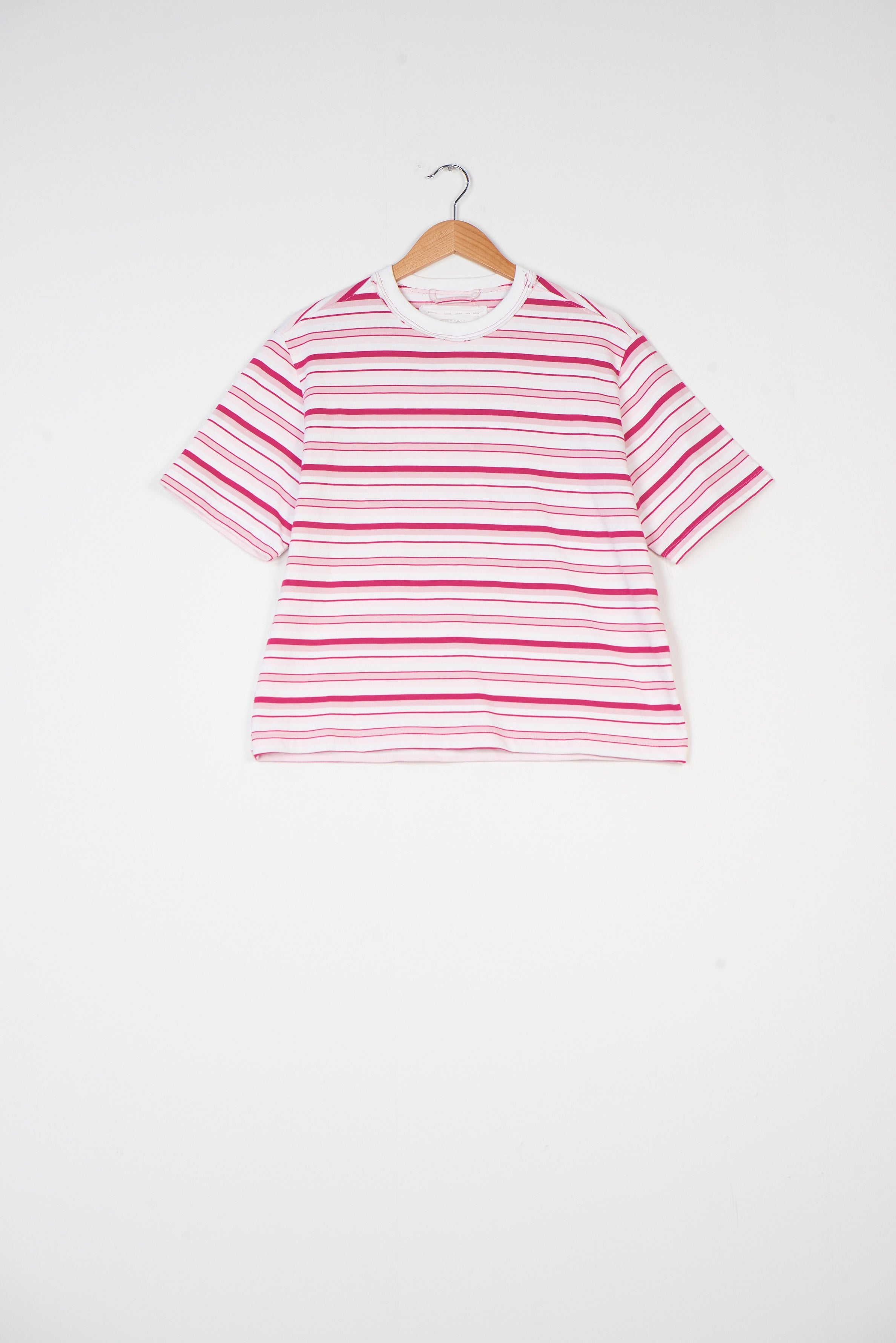 CF.19.01.02.01 NORMAL TEE HEAVY JERSEY pink stripes