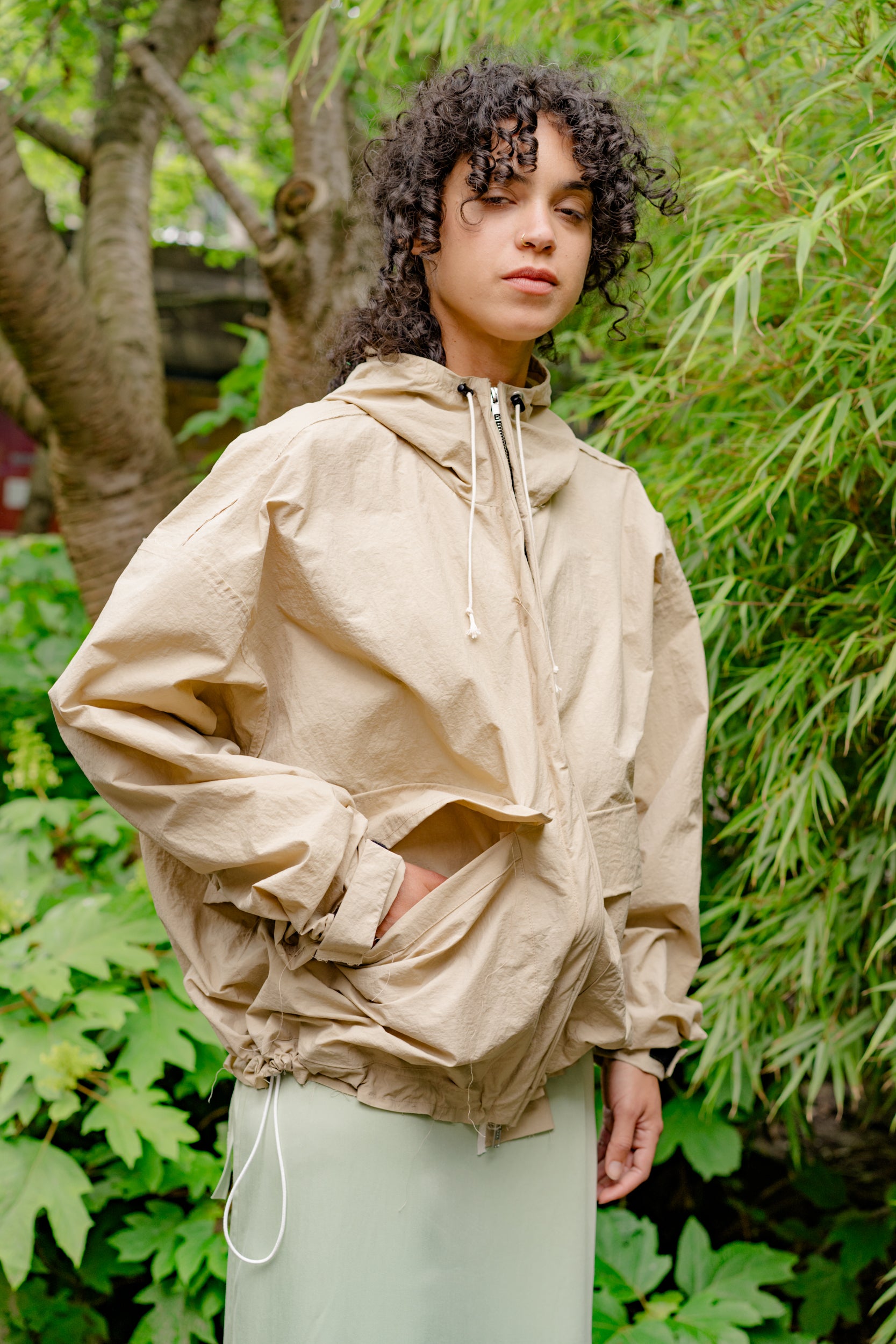 CF.19.10.02.01 CROPPED OUTDOOR JACKET sand