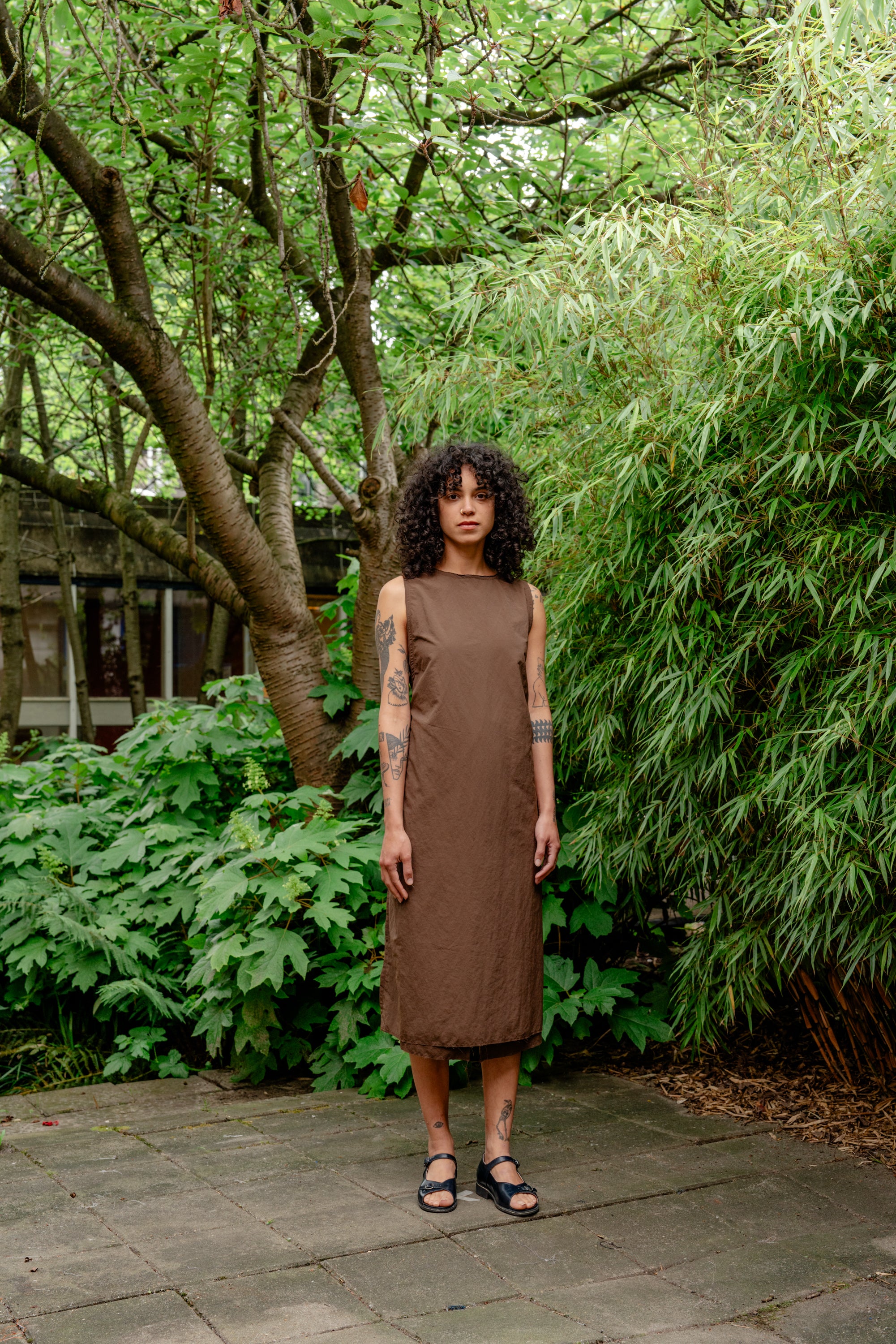 CF.19.08.01.02 WRAP DRESS brown