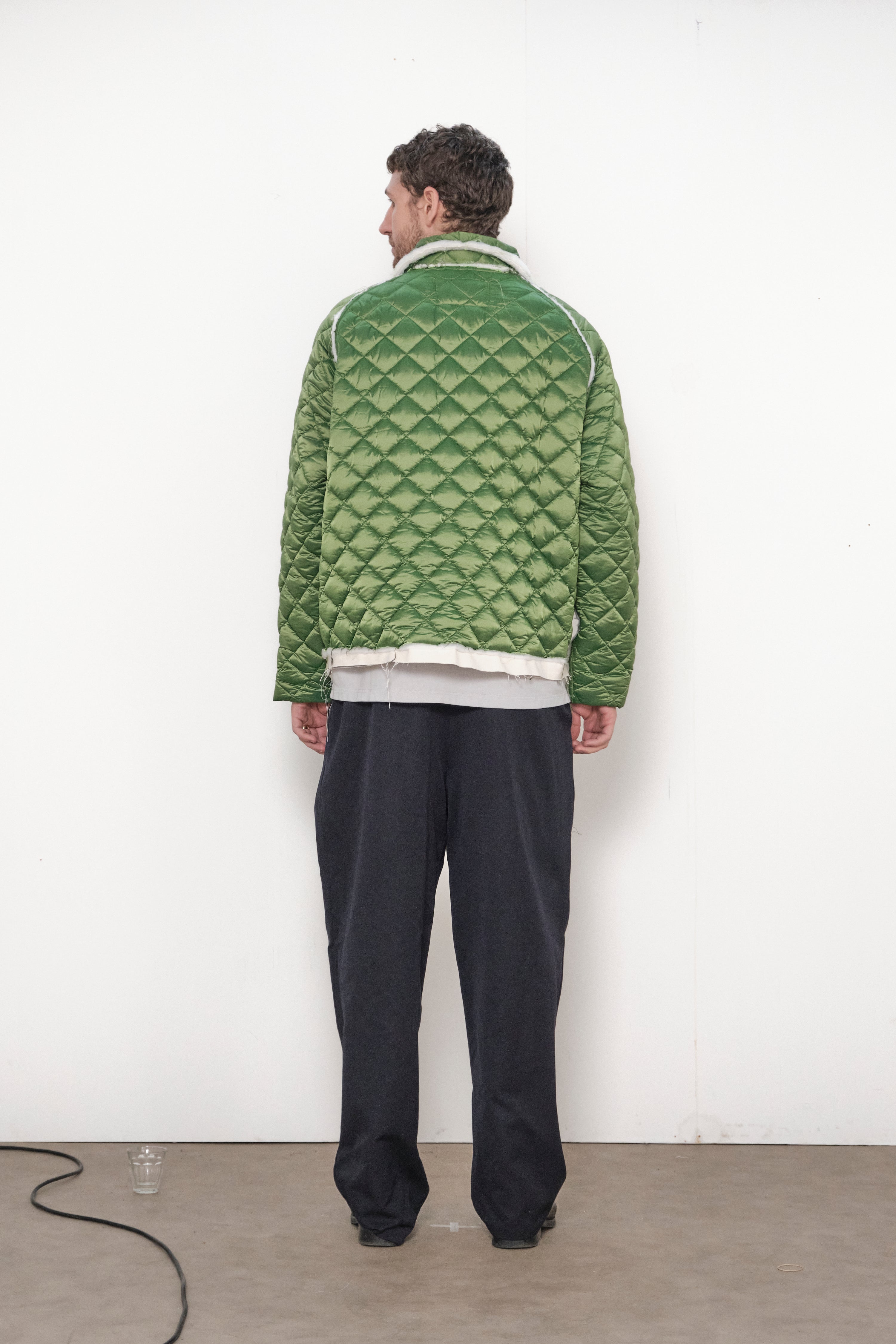 ONE OFF QUILTED COACH JACKET green