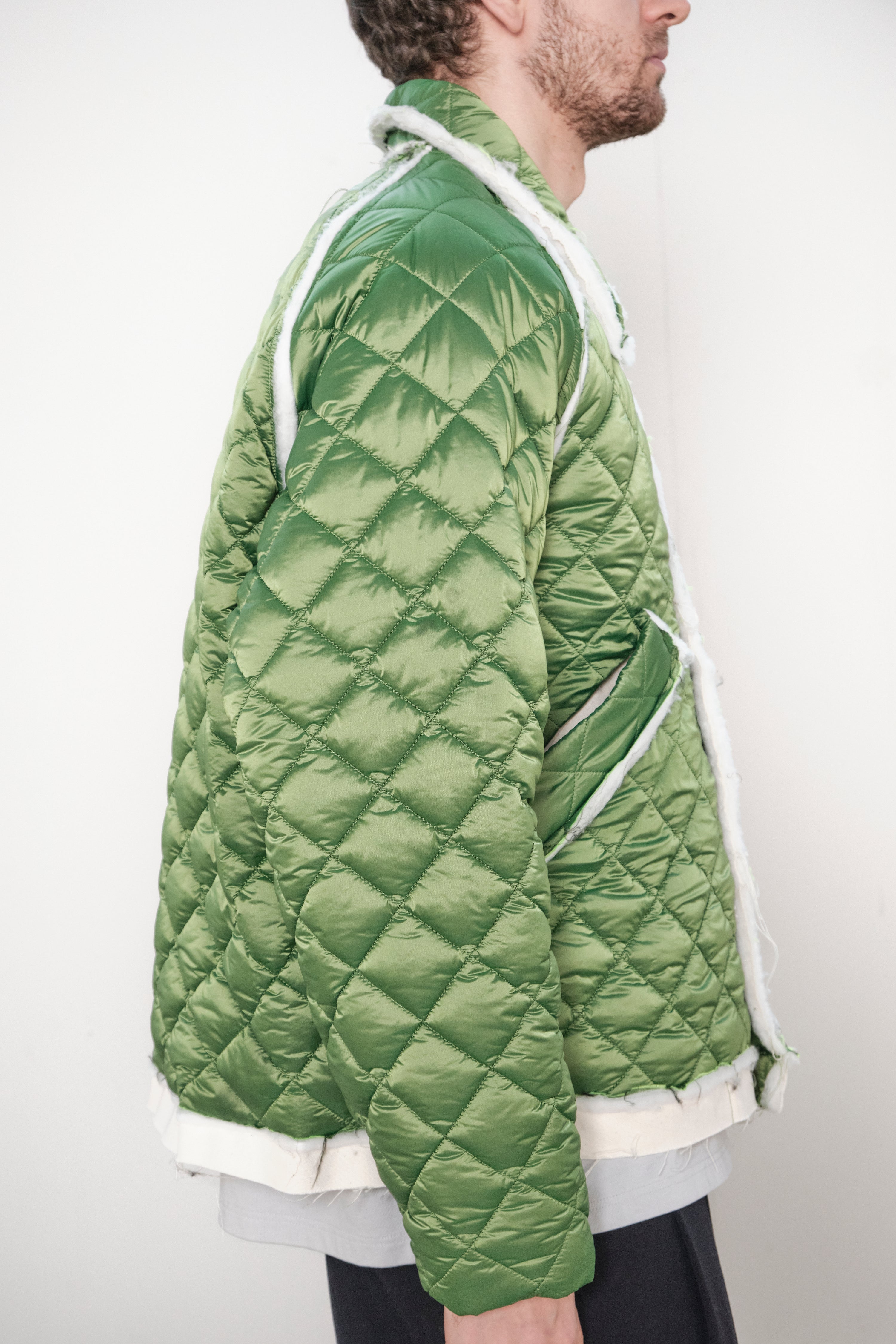 ONE OFF QUILTED COACH JACKET green