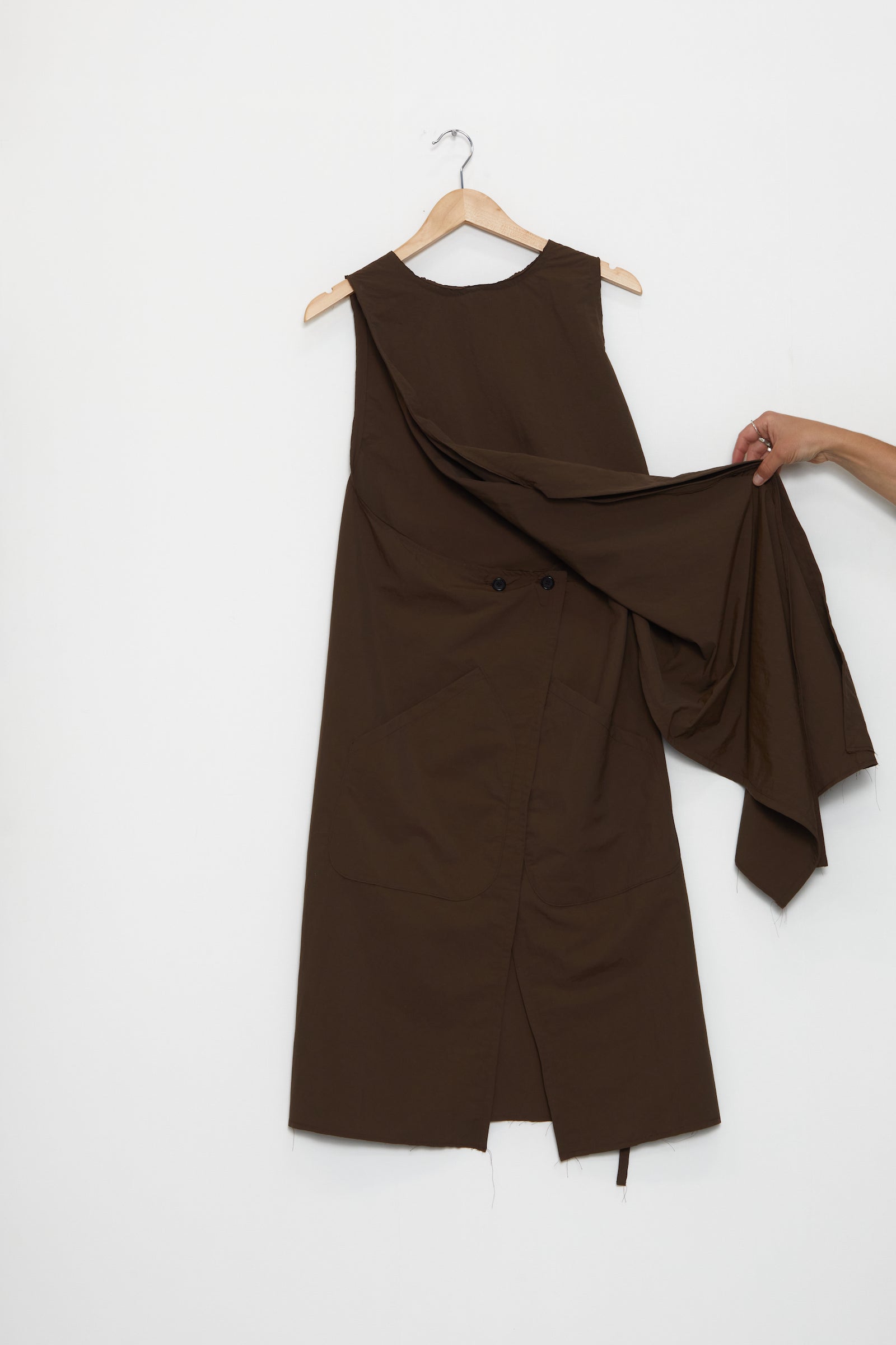 CF.19.08.01.02 WRAP DRESS brown